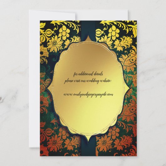 Antiek lijst oud goud met uitzondering van de datu save the date (Achterkant)