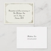 Antiek lijst Trouwbehuizingskaarten Informatiekaartje (Voorkant / Achterkant)