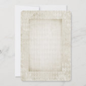 antiek lijst turquoise floral Vow Renewal Kaart (Achterkant)