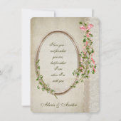 Antiek Lijst voor Wedding Verse Kaart (Voorkant)