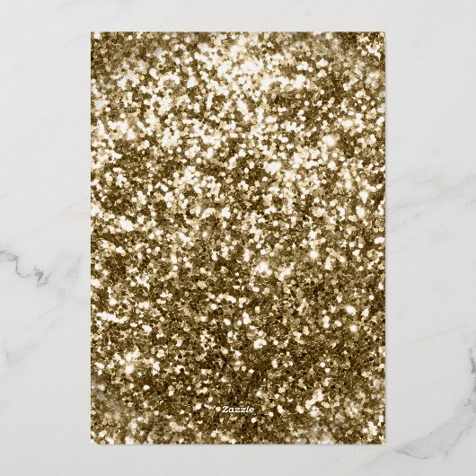 Antiek Lijst Zwart Islamitisch Bruiloftsgoud Folie Uitnodiging (Achterkant)