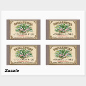 Antiek Lily van de Franse Valley Perfume Rechthoekige Sticker (Vel)