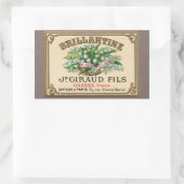 Antiek Lily van de Franse Valley Perfume Rechthoekige Sticker (Tas)