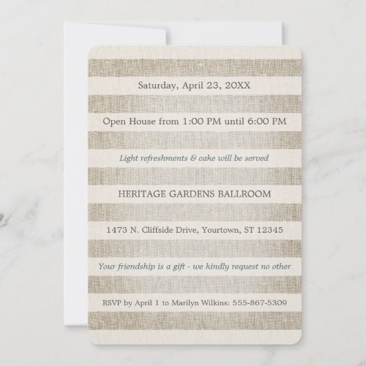  Antiek Linnen | Kies uw jaar 3 foto Kaart (Achterkant)