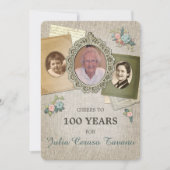  Antiek Linnen | Kies uw jaar 3 foto Kaart (Voorkant)