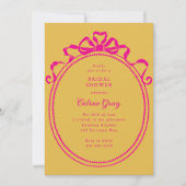 Antiek lintboog Victoriaans Lijst Vrijgezellenfees Kaart (Voorkant)