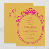 Antiek lintboog Victoriaans Lijst Vrijgezellenfees Kaart (Voorkant / Achterkant)