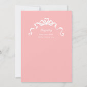 Antiek lintboog Victoriaans roze Baby shower Kaart (Achterkant)