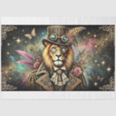  Antiek Lion Steampunk Fantasy Decoupage Tissuepapier (Voorkant)