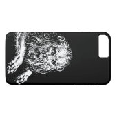Antiek liongravering Case-Mate iPhone case (Achterkant (Horizontaal))