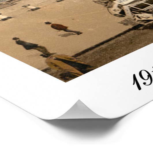 Antiek Londen Engeland, Trafalgar Square Poster (Hoek)