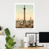 Antiek Londen Engeland, Trafalgar Square Poster (Thuiskantoor)