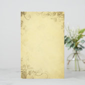  Antiek look bruiloft briefpapier (Staand voorkant)
