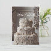 ANTIEK LOOK JUBILEUM KAART (Staand voorkant)