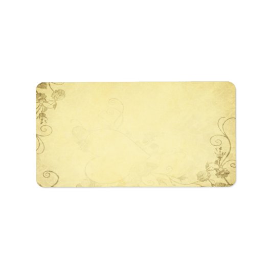  Antiek look trouwadreslabel Etiket (Voorkant)