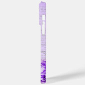 ANTIEK LOOKLAVENDER SCRIPT & FLOWERS Case-Mate iPhone CASE (Achterkant / Links)