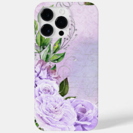 ANTIEK LOOKLAVENDER SCRIPT & FLOWERS Case-Mate iPhone 14 PRO MAX HOESJE
