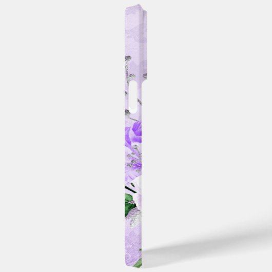 ANTIEK LOOKLAVENDER SCRIPT & FLOWERS Case-Mate iPhone CASE (Achterkant / Rechts)