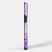 ANTIEK LOOKLAVENDER SCRIPT & FLOWERS iPhone HOESJE (Rechterkant)
