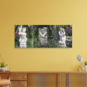 Antiek Lovers Beelden Trilogie Canvas Afdruk (Insitu (Woonkamer))