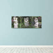 Antiek Lovers Beelden Trilogie Canvas Afdruk (Insitu (Houten vloer))