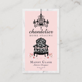 Antiek Luchters en Victoriaans Stoel Marmer Visitekaartje