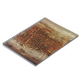 Antiek luchtkaart van San Francisco, Californië Notitieboek (Linkerzijde)