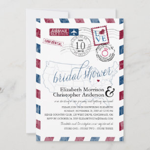 Antiek luchtpost Ohio   Vrijgezellenfeest Kaart