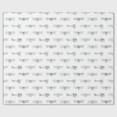 Antiek luchtvaart Art CUSTOM COLOR Cadeaupapier (Vlak)