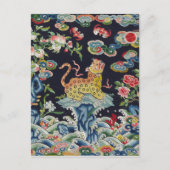  antiek luipaard briefkaart (Voorkant)