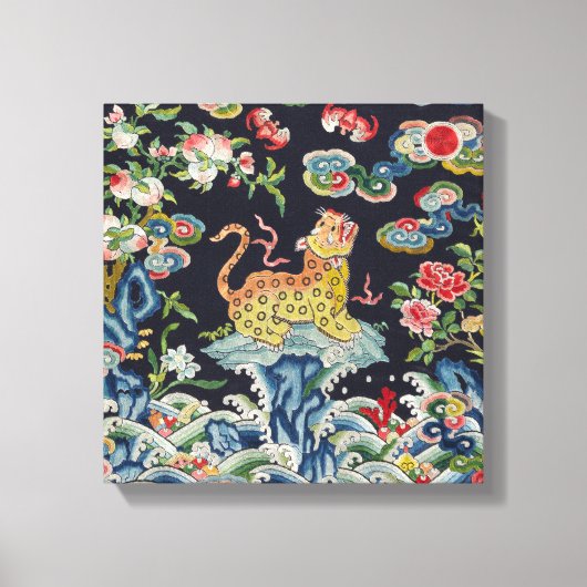 antiek luipaard canvas afdruk (Voorkant)
