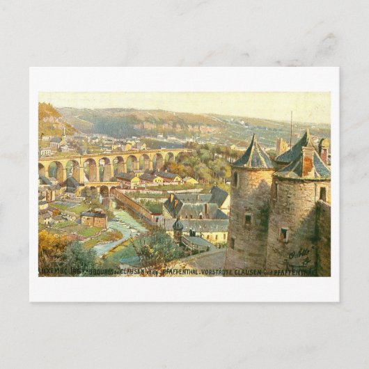 Antiek Luxemburg Briefkaart (Voorkant)