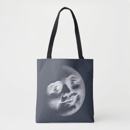Antiek maangezicht tote bag (Voorkant)