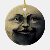 Antiek Magical Moon Face Keramisch Ornament (Voorkant)