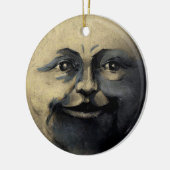 Antiek Magical Moon Face Keramisch Ornament (Links)