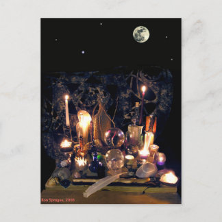 Antiek Magisch Briefkaart