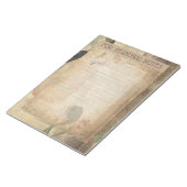  antiek magnolibloem abstracte ephemera notitieblok (Schuin)