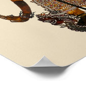 Antiek Maleisische Schaduwpop Lakshmana Poster (Hoek)