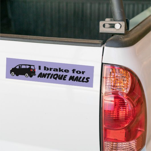 Antiek Malls Fun Cool Kies een Kleur Bumpersticker (Op Truck)