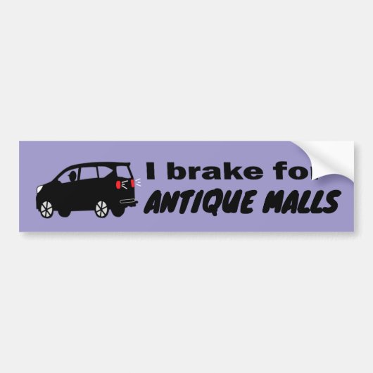 Antiek Malls Fun Cool Kies een Kleur Bumpersticker (Voorkant)