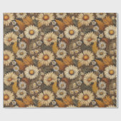 Antiek mama en madeliefjes inpakpapier (Vlak)