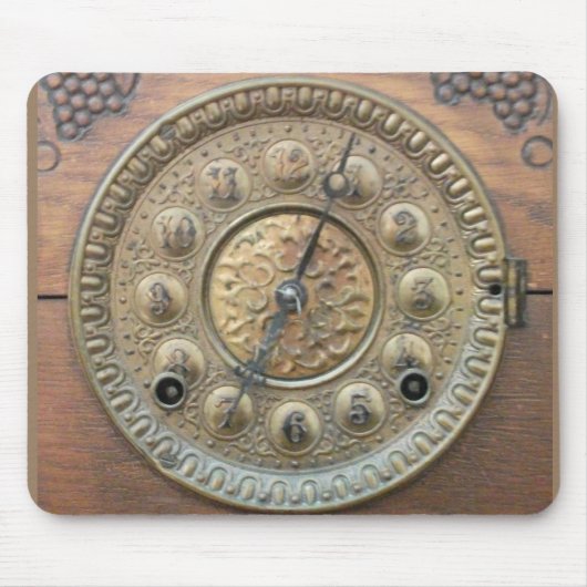 Antiek Mantel Clock Face Muismat (Voorkant)