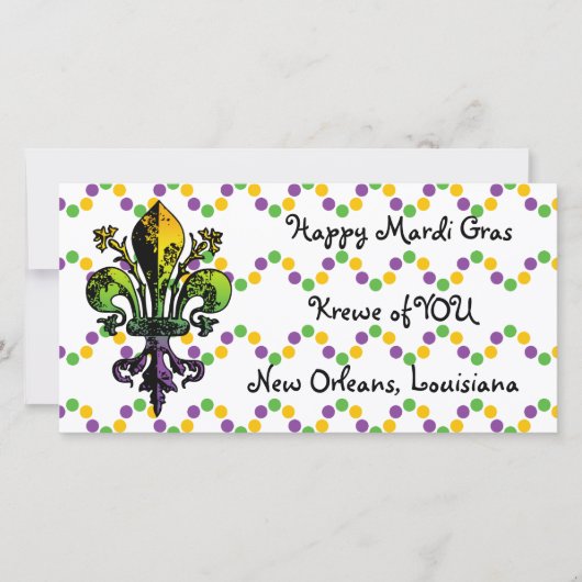 Antiek Mardi Gras Fleur (Voorkant)