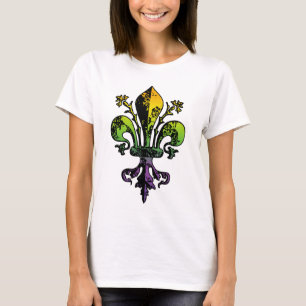 Antiek Mardi Gras Fleur T-shirt
