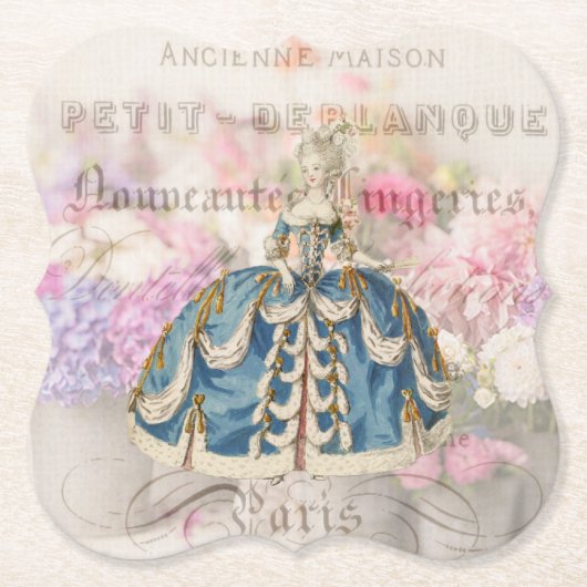Antiek Marie Antoinette Onderzetters (Voorkant)