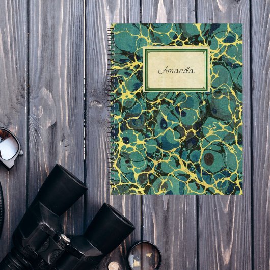 Antiek marmer paper en label Planner