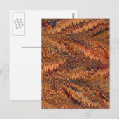 Antiek marmering uit de 18e eeuw briefkaart (Voorkant / Achterkant)