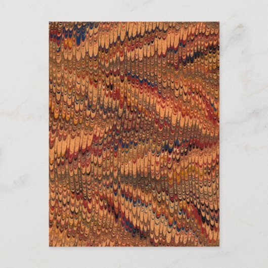 Antiek marmering uit de 18e eeuw briefkaart (Voorkant)