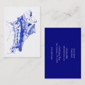 Antiek medisch Afbeelding Humaan vertebrale slagad Visitekaartje (Voorkant / Achterkant)