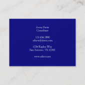 Antiek medisch Afbeelding Humaan vertebrale slagad Visitekaartje (Achterkant)